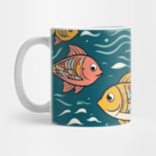 cute fish patterns gift ideas Mug